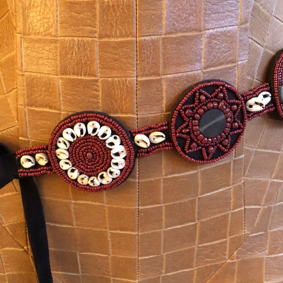 Belt Made of Beads, Shells, suede & Abalone main image 4